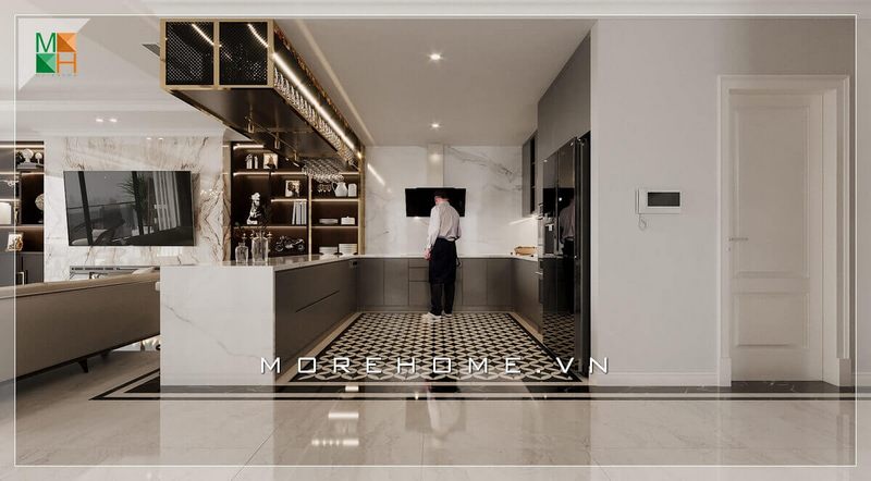 16 Mẫu thiết kế phòng bếp hiện đại, đẹp với tủ bếp gỗ An Cường cao cấp